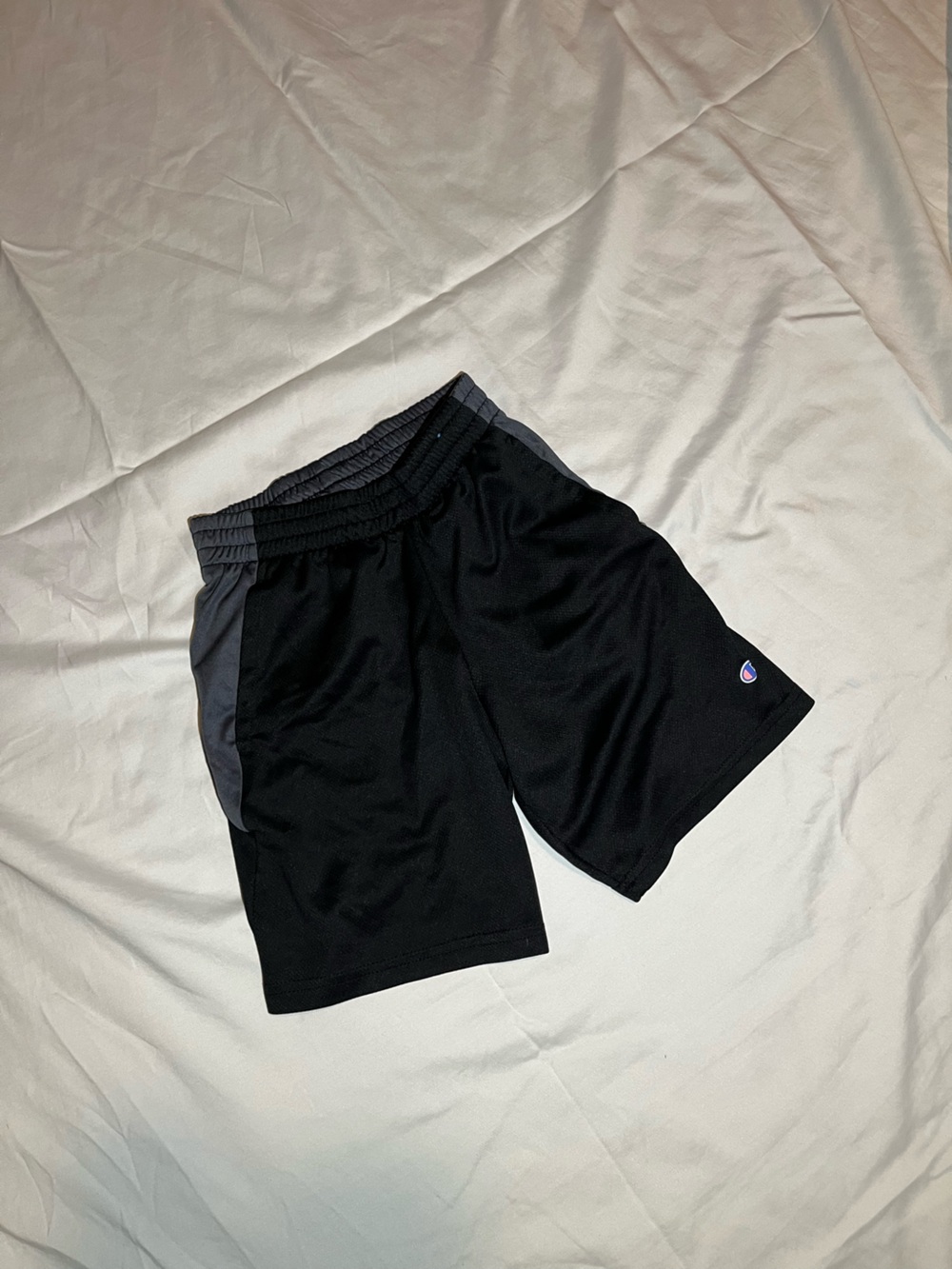 Champion Black and Gray Kids Athletic Shorts
